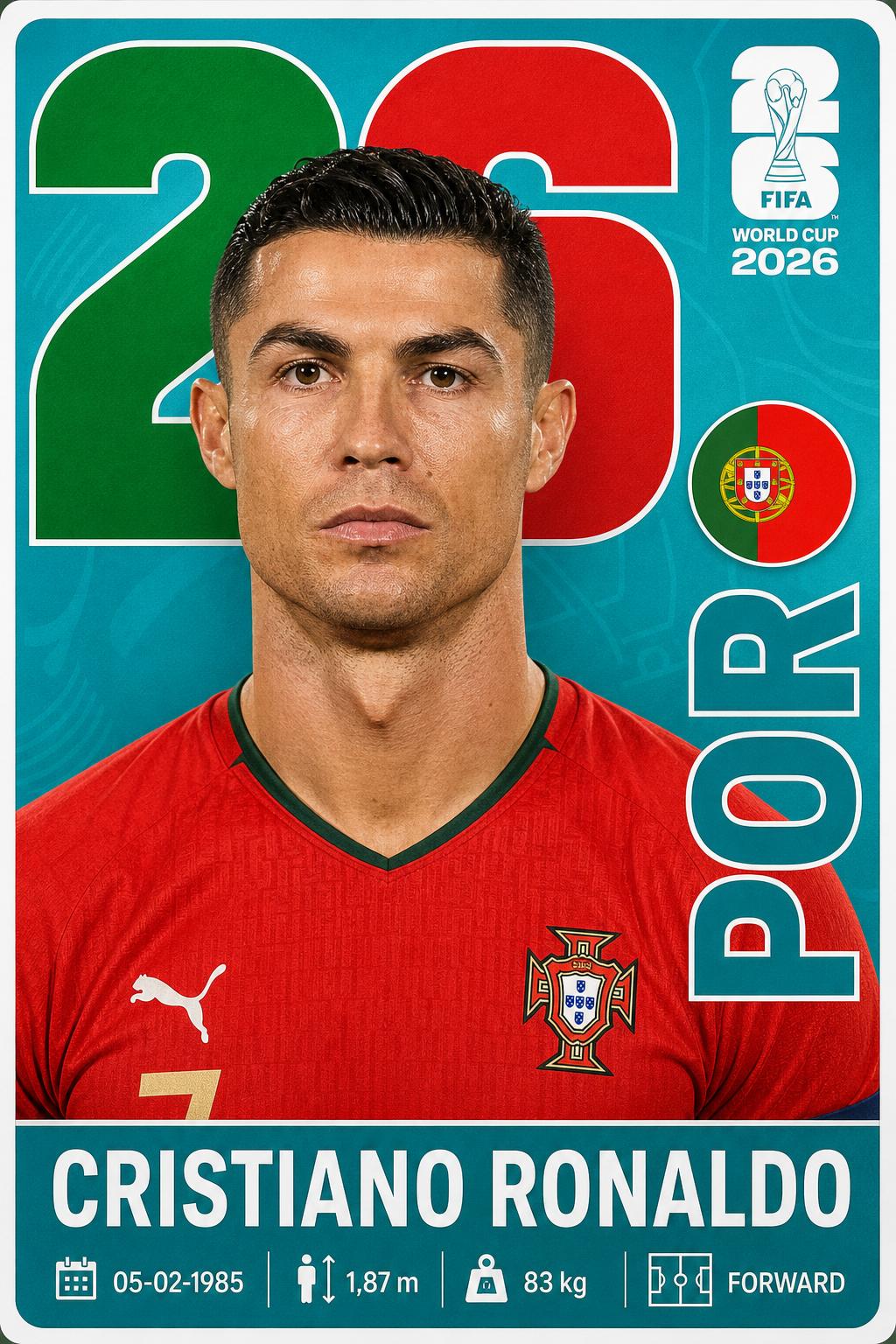 Figurinha Cristiano — Portugal