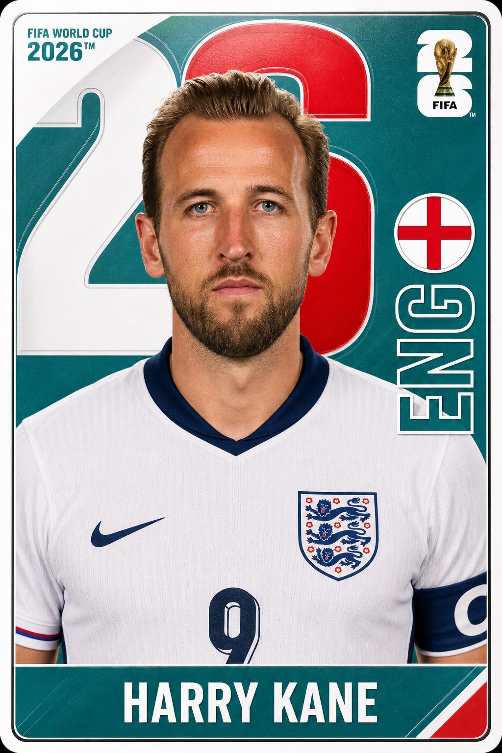 Figurinha Harry Kane — Inglaterra